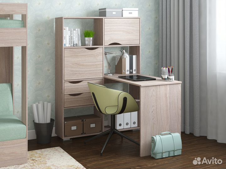 Стол письменный угловой Лаворо лев