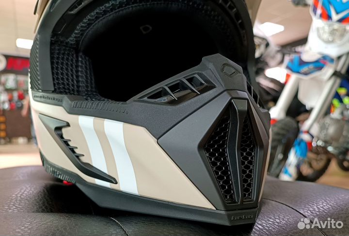 Шлем кроссовый hebo Garitage Черно-Серый