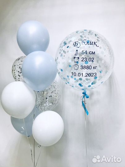 Воздушные шары на выписку из роддома