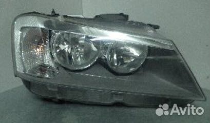 X3 11. Фара левая с регулировочным мотором внутри черная (Depo)
