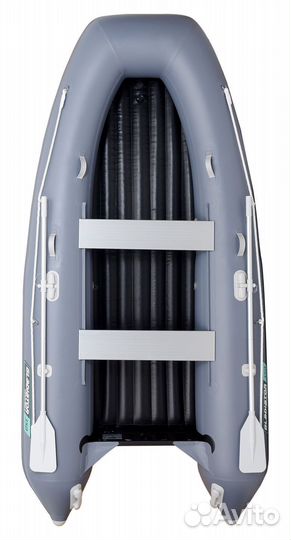 Лодка надувная пвх Gladiator E350 PRO, темно-серый