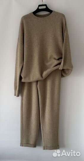 Брючный костюм меринос кашемир цвет беж