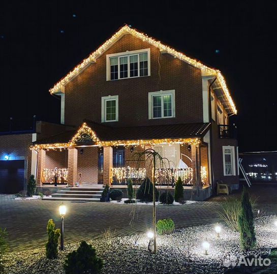Декоративная подсветка дома