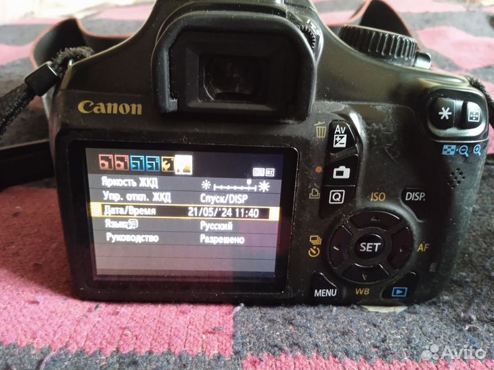 Зеркальный фотоаппарат canon 1100d + kit 18-55