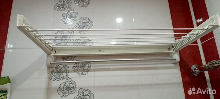 Сушилка для белья настенная складная б/у