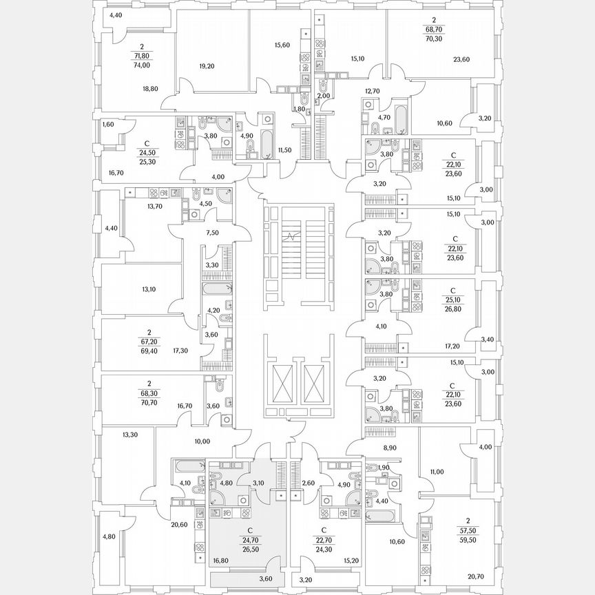 Квартира-студия, 26,7 м², 8/13 эт.