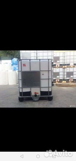 Еврокуб 1000л металлический поддон