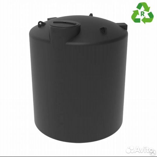 Емкость для Воды 10000л синяя/черная
