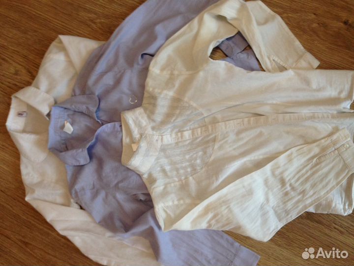 Блузки рубашки школьные для девочки 146