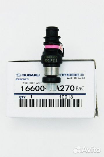 Инжектор Subaru 16600-AA270 EJ204 Forester SH5