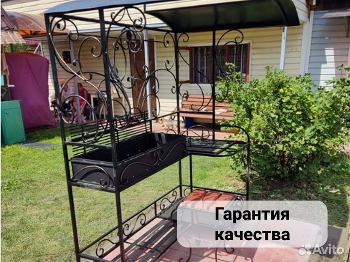 Кованые мангалы с крышей