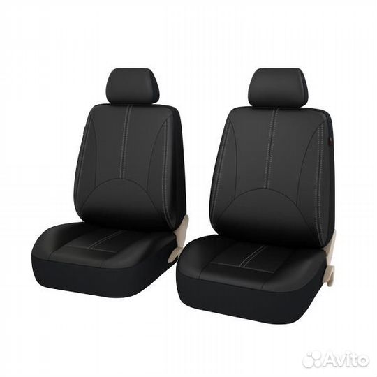 Чехлы на передний ряд сидений экокожа Imperial