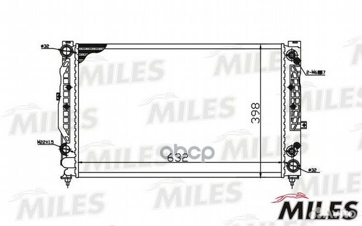 Радиатор audi A4 / A6 2.4-2.8/2.5TD A/T 97-06 a
