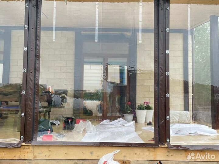 Мягкие окна для террасы /открытого гаража /навеса