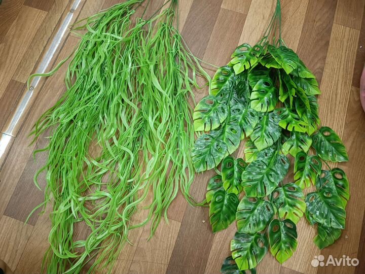 Ампельные цветы искусственные. Лианы. Папоротник