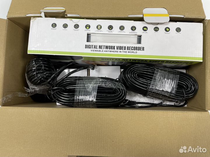 Видеонаблюдение 4 камеры ip poe 5мп Комплект видео