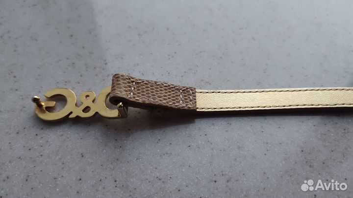 Ремень D&G женский кожаный