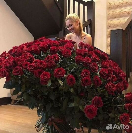 Цветы розы букеты 25 31 35 51 101 251 Доставка