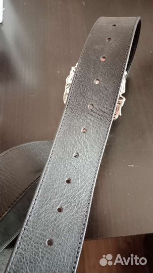 Мужской кожаный ремень новый