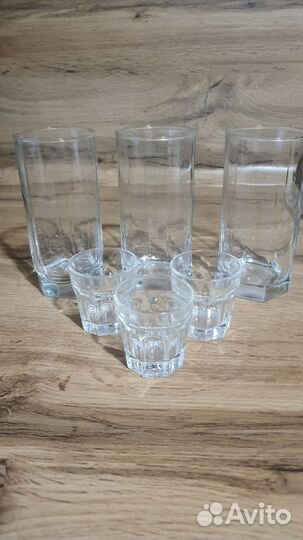 Рюмки, стаканы, бокалы (хрусталь/стекло)