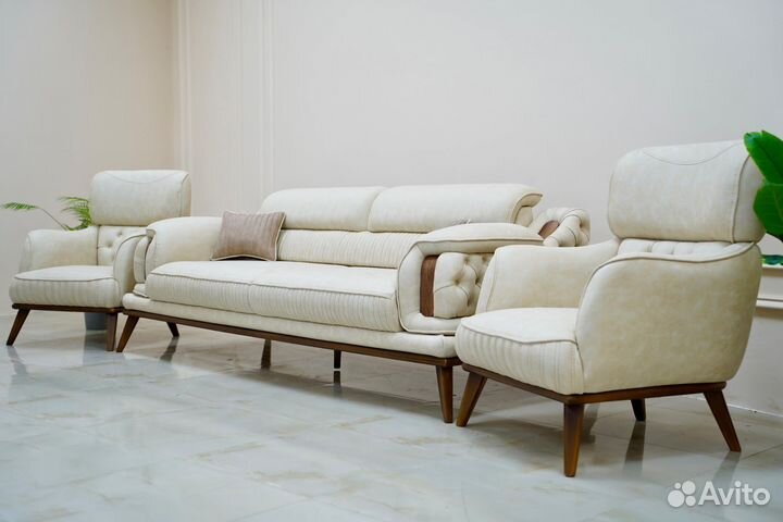 Диван и 2 кресла