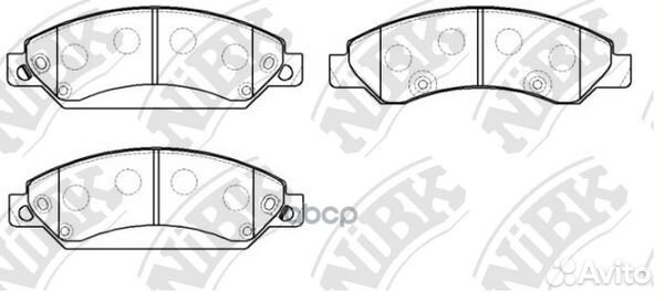 Колодки тормозные дисковые перед PN0400 NiBK