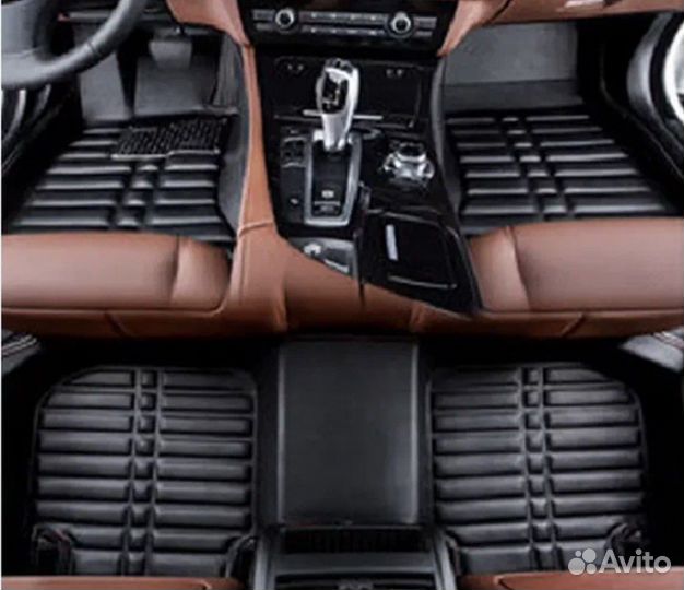 Ковры 5D эко-кожа бежевые BMW X6 F16