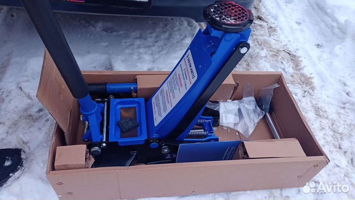 Домкрат подкатной гп 3 Тонны, 2 насоса, 75-495 мм