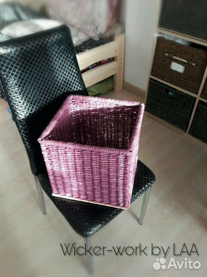 Плетеные короба для хранения