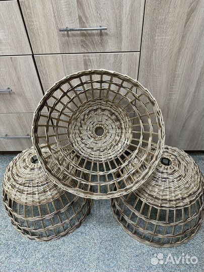 Абажур плетеный