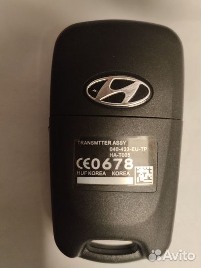 Ключ зажигания для Hyundai Solaris Оригинал