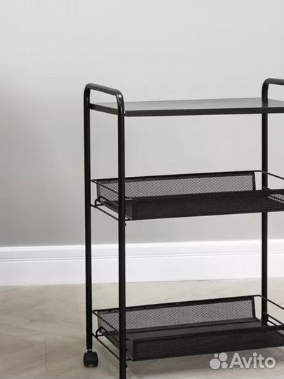 Этажерка 2-х ярусная на колесиках со столиком