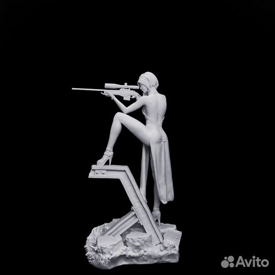 Коллекционная фигурка Ада Вонг / Ada Wong в грунте