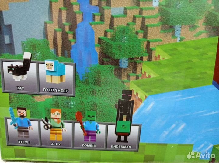 Конструктор Майнкрафт 10624 База на Водопаде