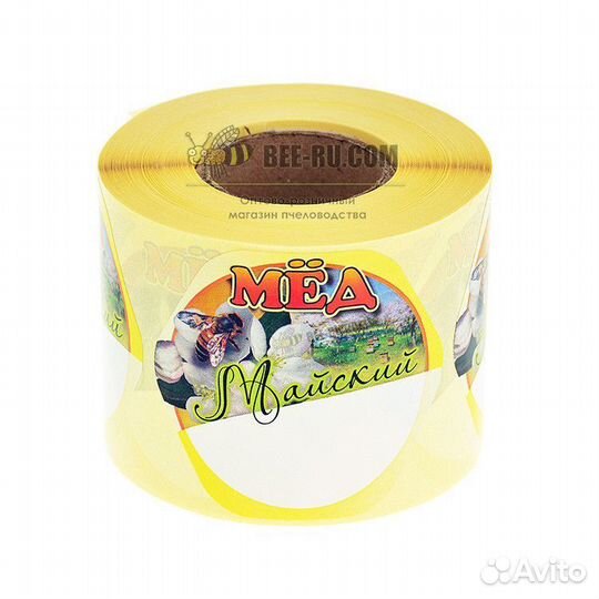 500 шт. Этикетка Мед Майский