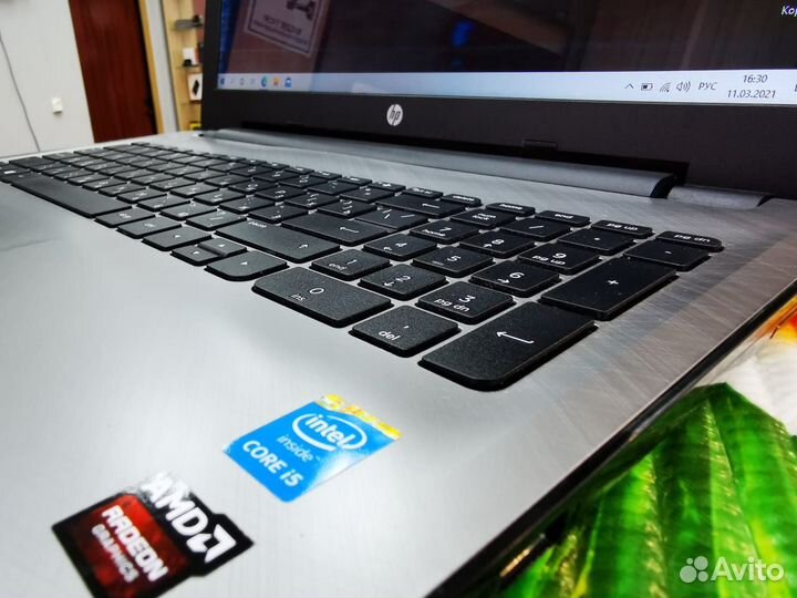 Быстрый ноутбук HP core i5 6gb Radeon R5