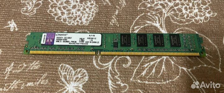 Оперативная память Kingston 2 гб DDR3 1600 мгц dim