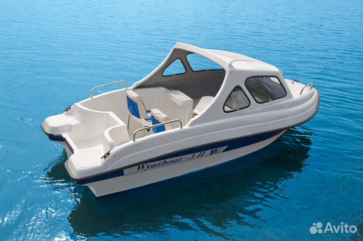Новый катер с полурубкой Wyatboat 3П длина 4.7 м