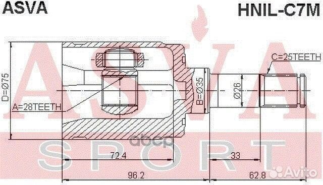 Шрус внутренний лев hnilc7M asva