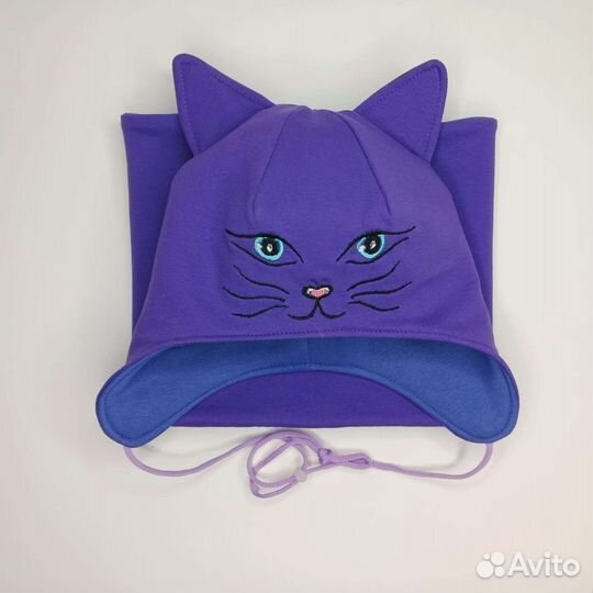 Комплект шапка и снуд