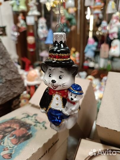 Елочная игрушка Мышь фабрика Элита украшение