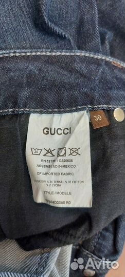 Джинсы gucci женские 46р новые заниж.посадка