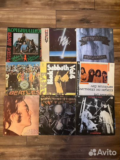 Виниловые пластинки разных жанров