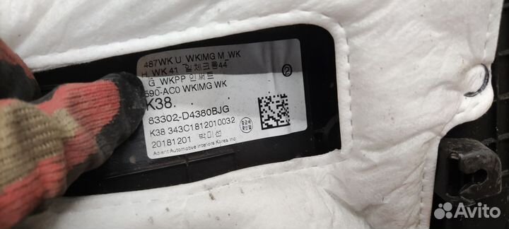 Обшивка двери задней правой Kia Optima 4