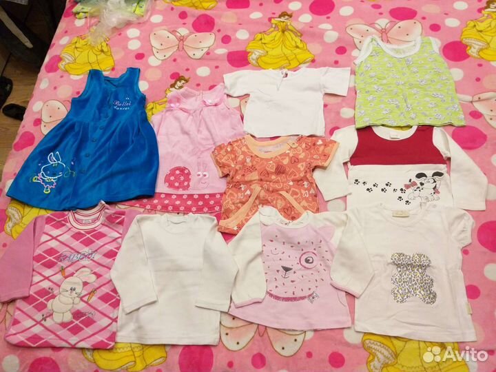 Вещи пакетом на девочку 80-92см