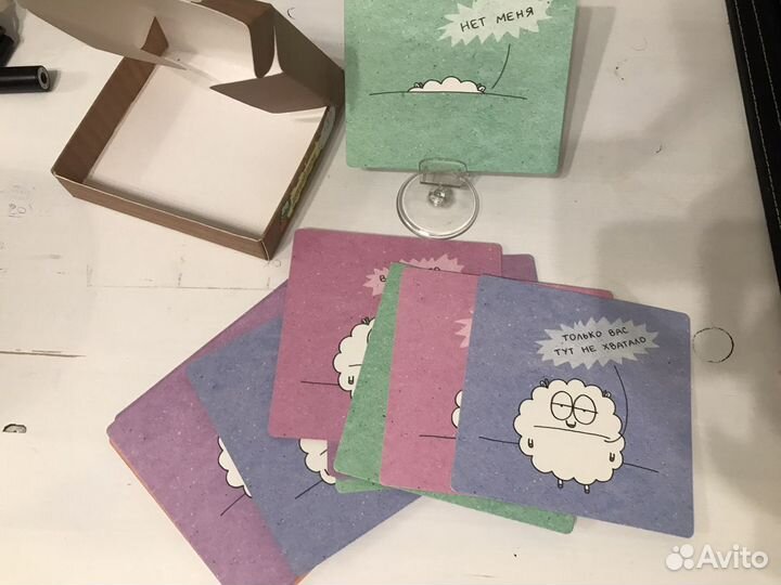 Набор забавных карточек для офиса