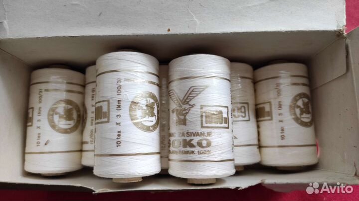 Нитки. 60. Хлопок. 1000м. Чехословакия