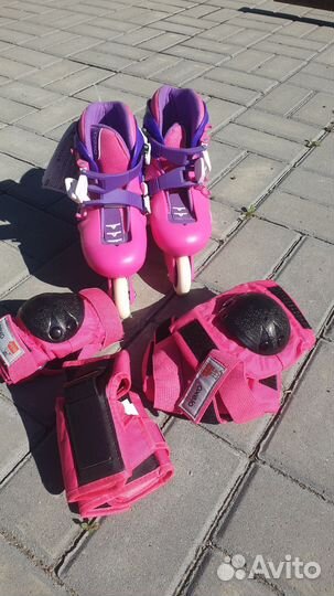 Роликовые коньки детские раздвижные