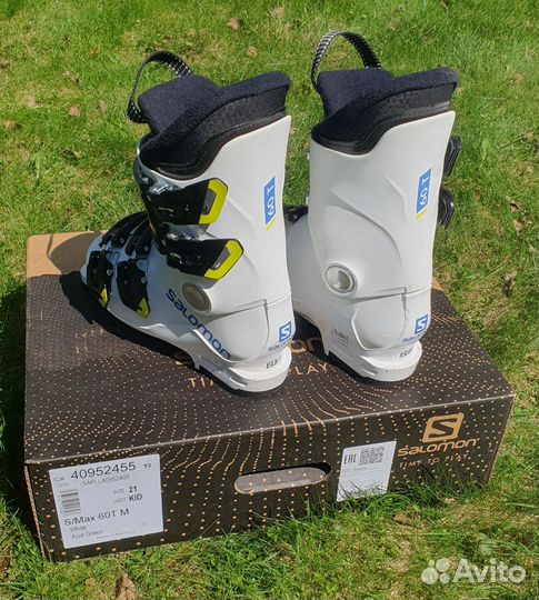 Горнолыжные ботинки salomon 60Т детские, размер 21