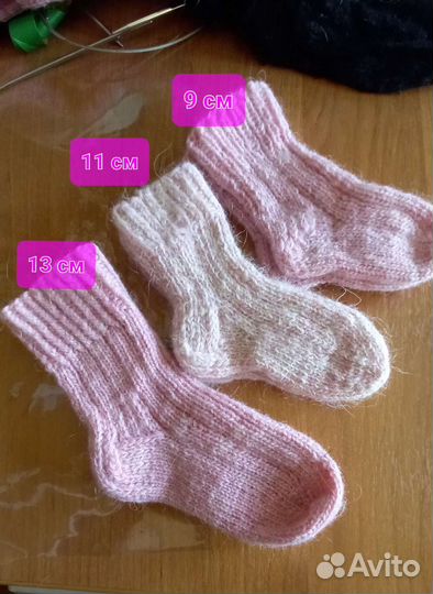 Теплые детские носки, шерсть, ангора